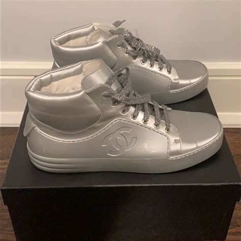 chanel high top sneakers women|authentic Chanel sneakers.